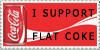 Flat coke stamp