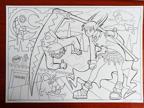 Soul Eater coloring page