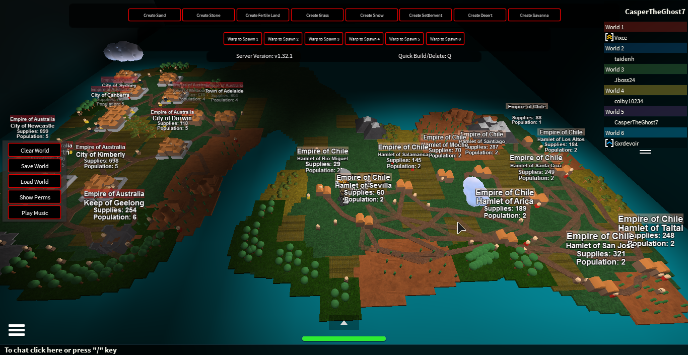 Australia Vs Chile In Civilization A Roblox Game By -