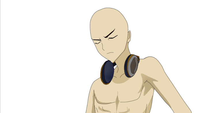 Male Anime Base Headphones.
