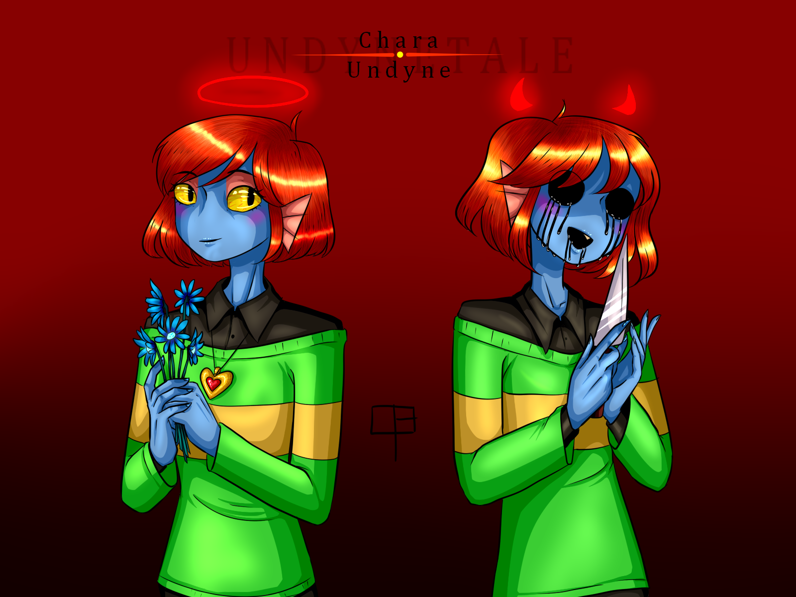 Undertale(drawing characters)-Undyne by ShininStars on DeviantArt