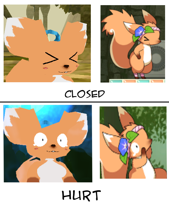 faces reference the game