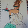 Pin up ice cream girL 