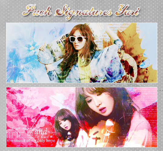 [Pack Signs] Kwon Yuri - Blue, Yellow and Pink