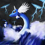 Dragonair caught in a storm