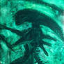 Xenomorph in Green - A Tribute to H. R. Giger