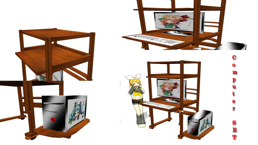Mmd Computer Model MMD Computer Set Download by Hazamukara on DeviantArt
