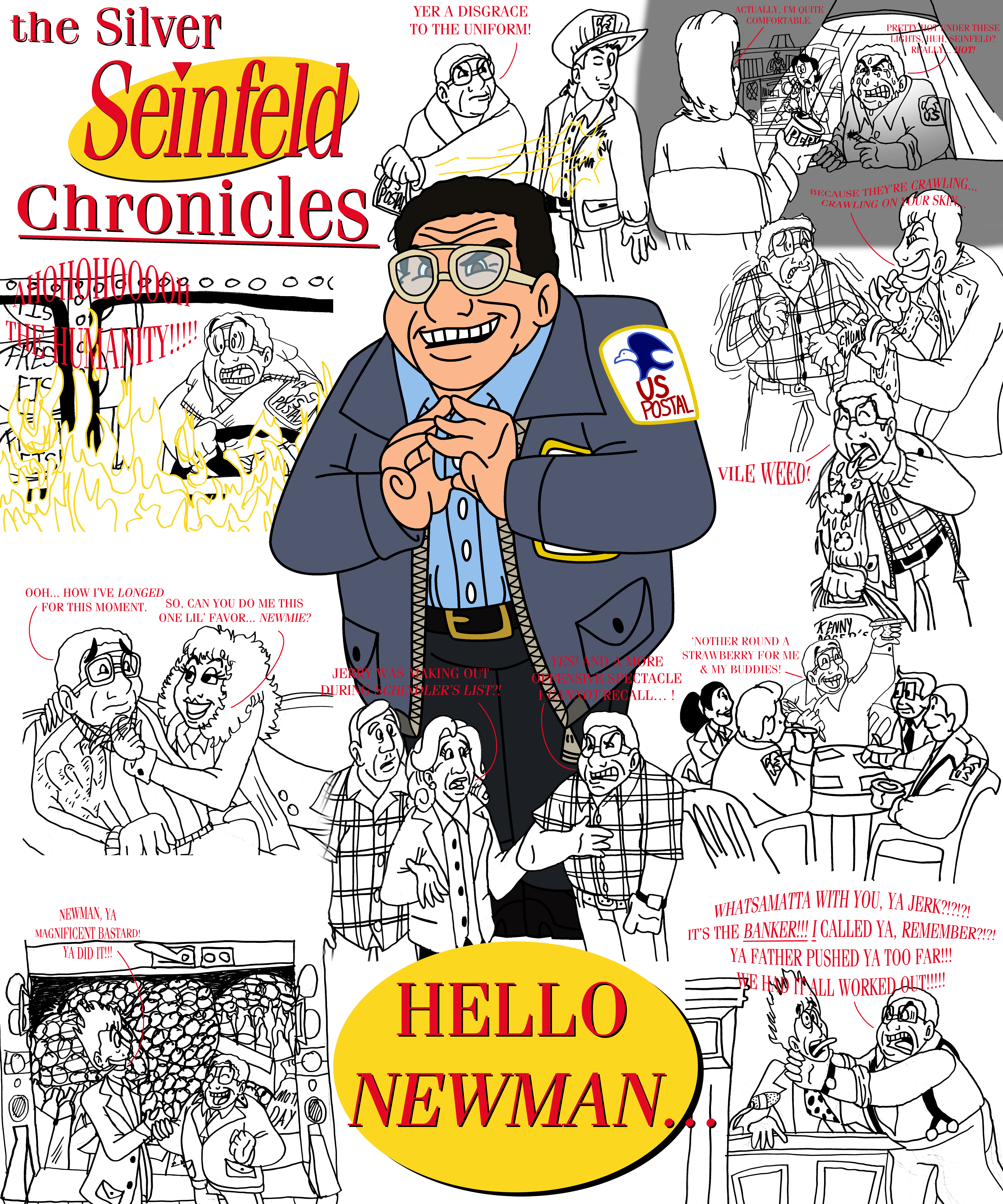 the Silver Seinfeld Chronicles: PART 4: Newman by AverageJoeArtwork on