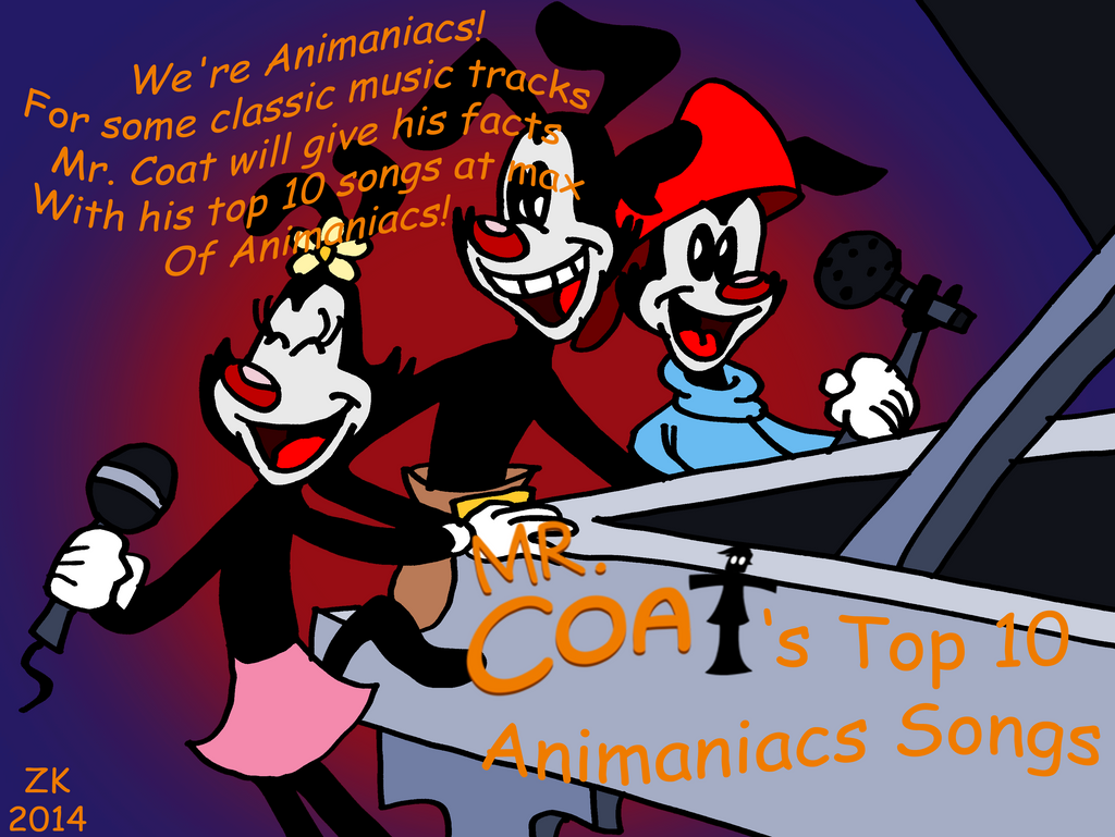 Mr. Coat: Top 10 Animaniacs Songs title card
