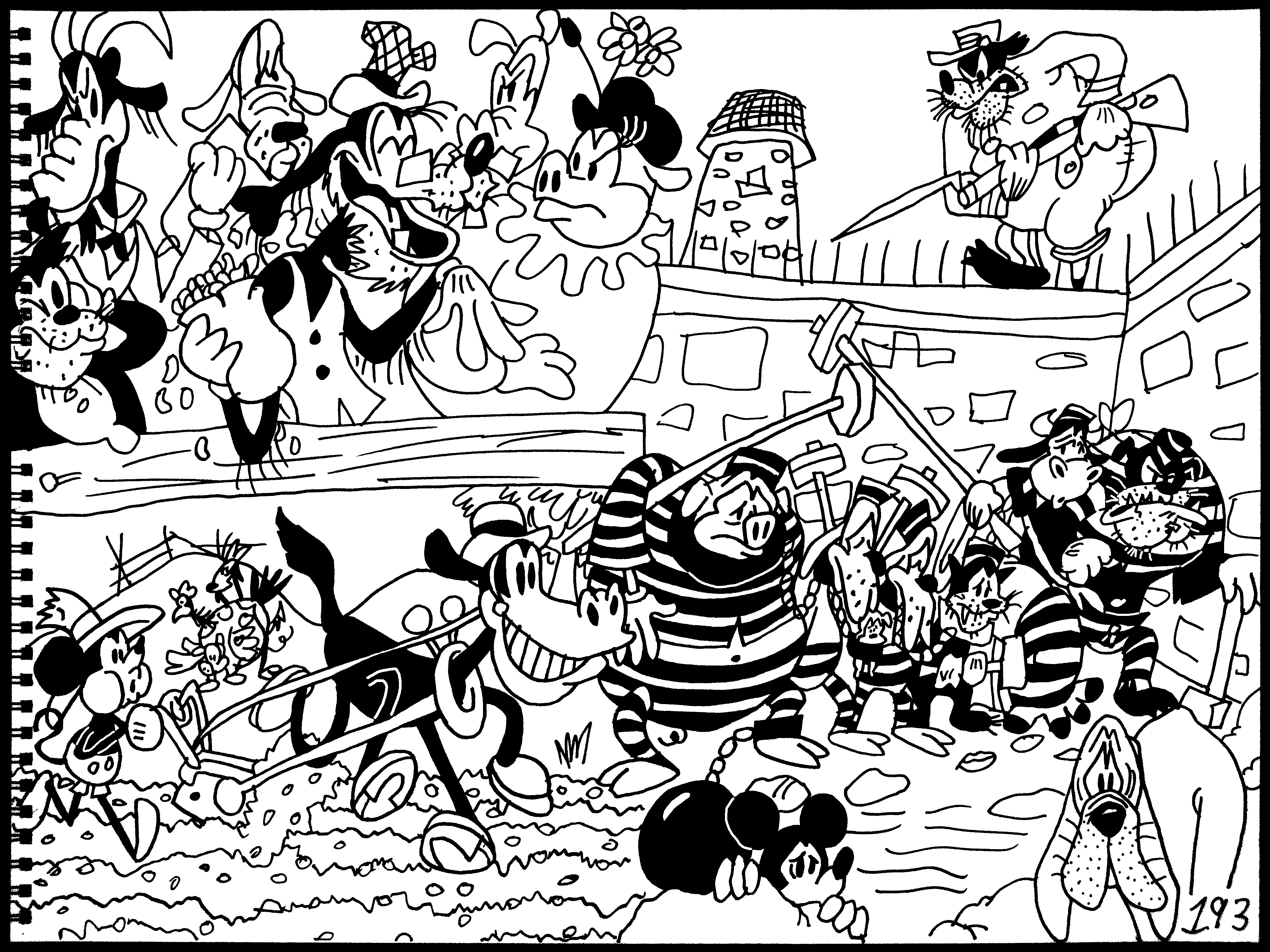 the Plowboy, the Chain Gang, Mickey's Revue by AverageJoeArtwork