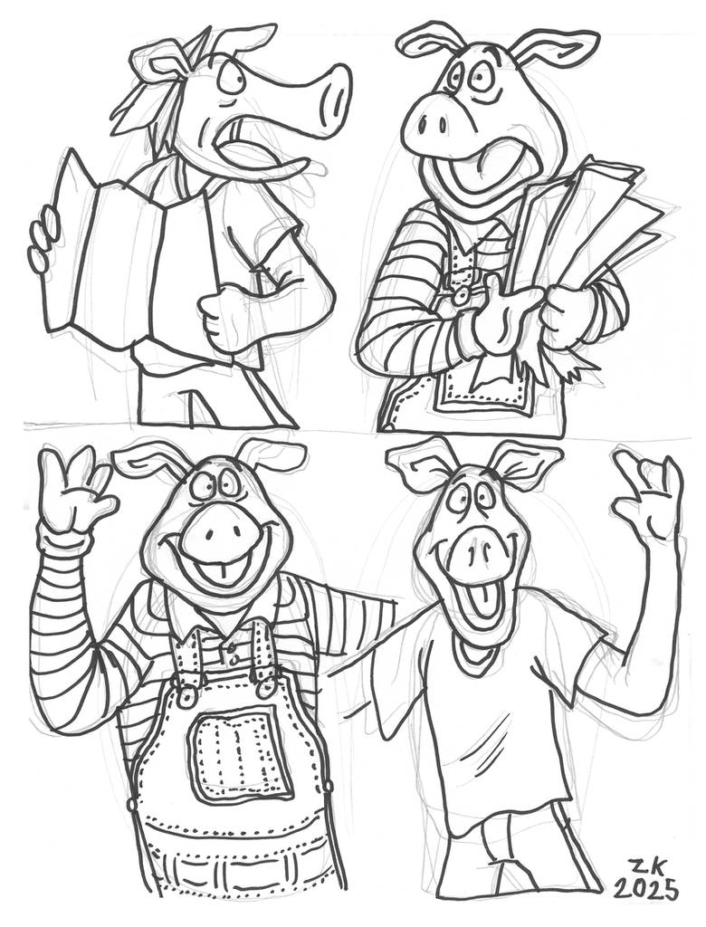 THE MUPPETS 70: Andy and Randy Pig by AverageJoeArtwork on DeviantArt
