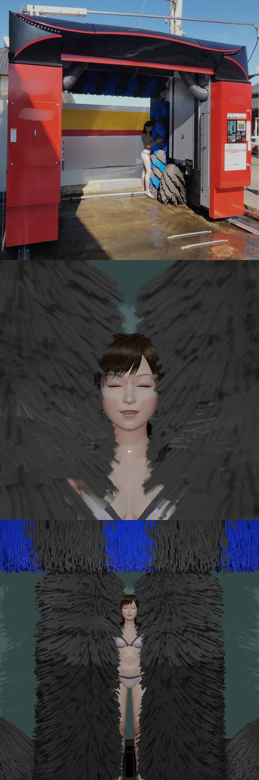 Deviantart Car Wash A woman in car wash collage and CGs by BearWoodMichael on DeviantArt