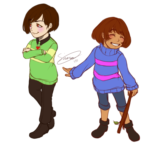 Undertale Chara And Frisk By Issane On Deviantart Undertale Chara And Frisk By Issane On Deviantart