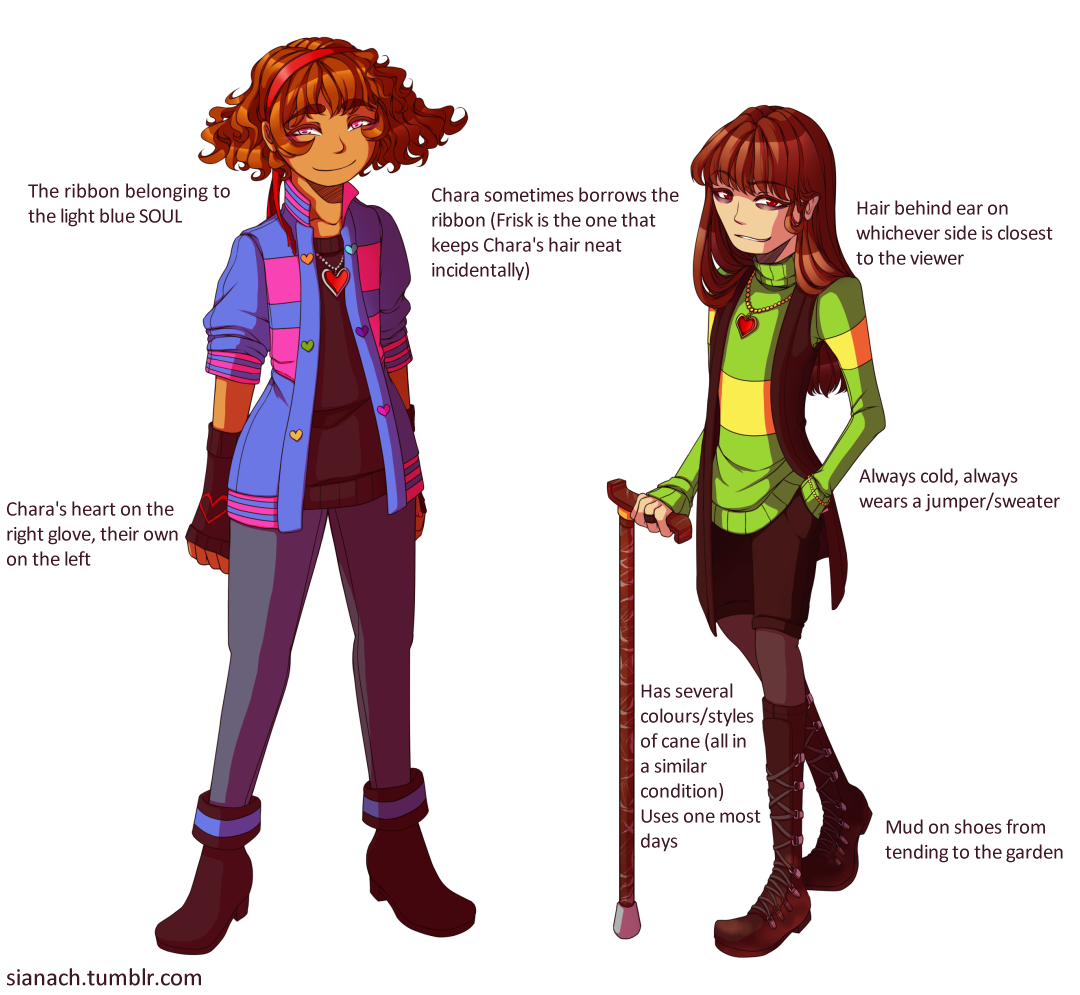 Chara Frisk Older Design Refs By Issane On Deviantart