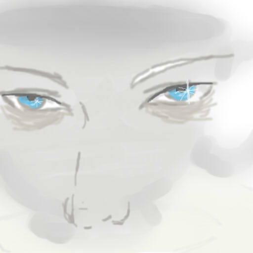 Vektor's eyes in a tea cup doodle