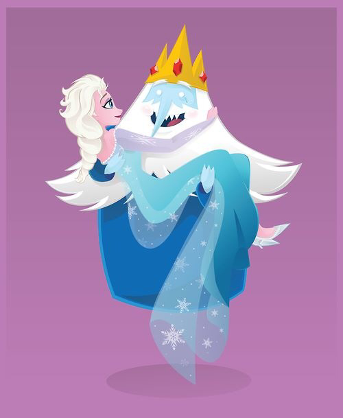 Rey Hielo secuestra a la Princesa Elsa