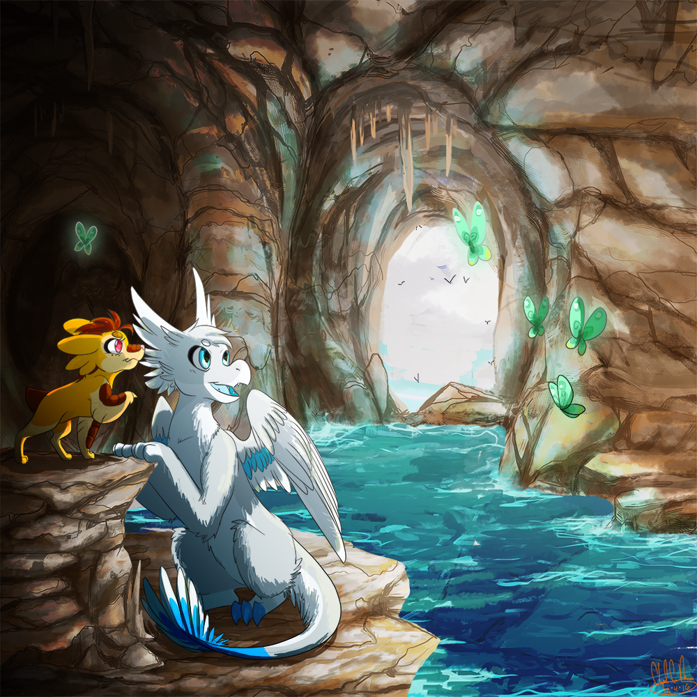 [Commission] A Mysterious Cave