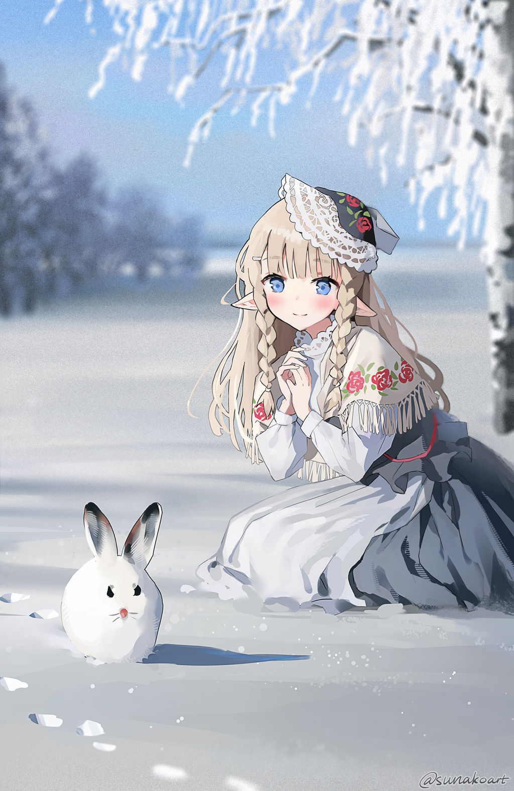 Winter Rabbit by Sunako-Art on DeviantArt
