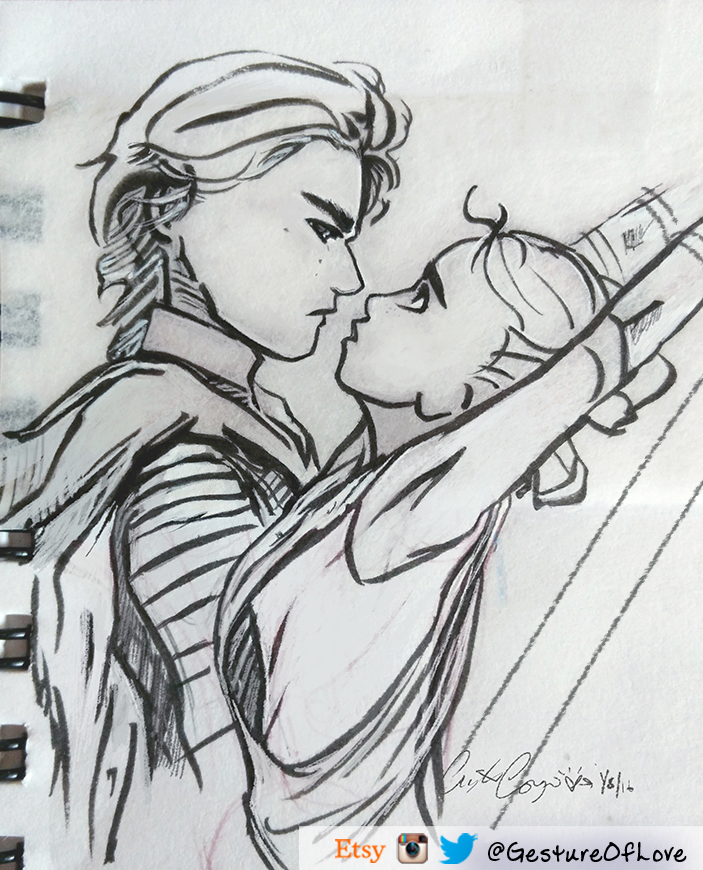 pics Kylo Ren Anime Drawing rey x kylo ren interogation by