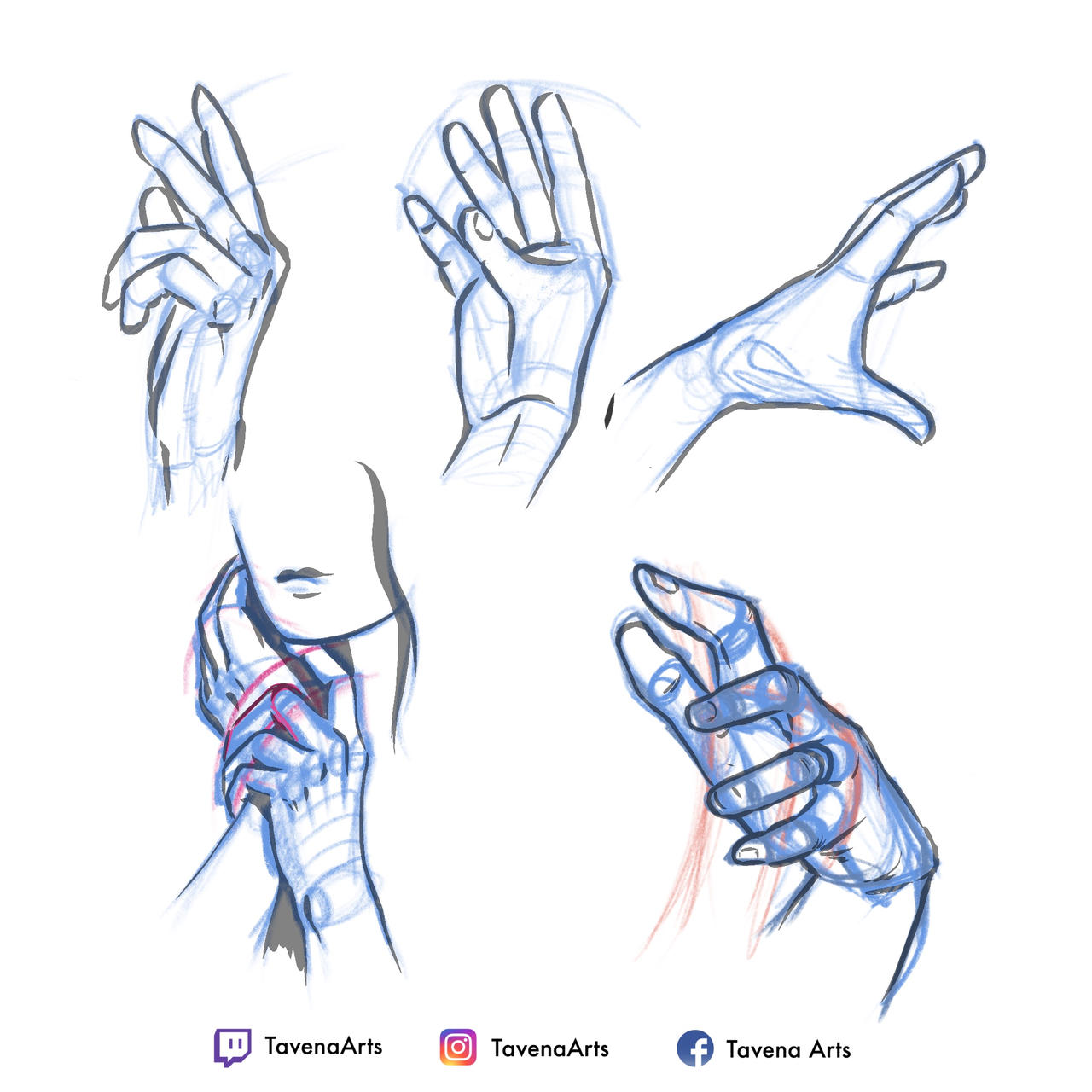 Drawing Hands Art tutorial by TavenaArts on DeviantArt