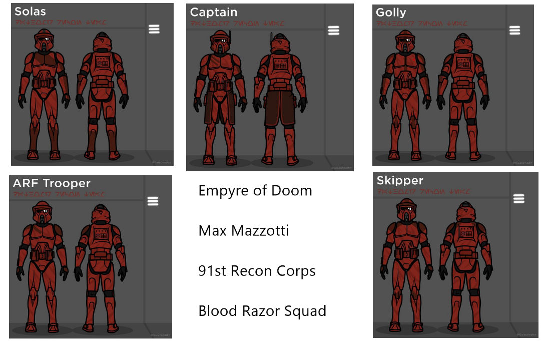 91st Recon Corps Blood Razor Squad Collage by VergilGoblin on DeviantArt