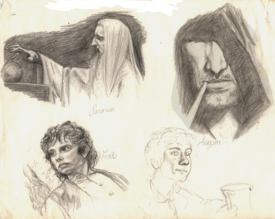 Lord of the Rings Sketches by McListjay on DeviantArt