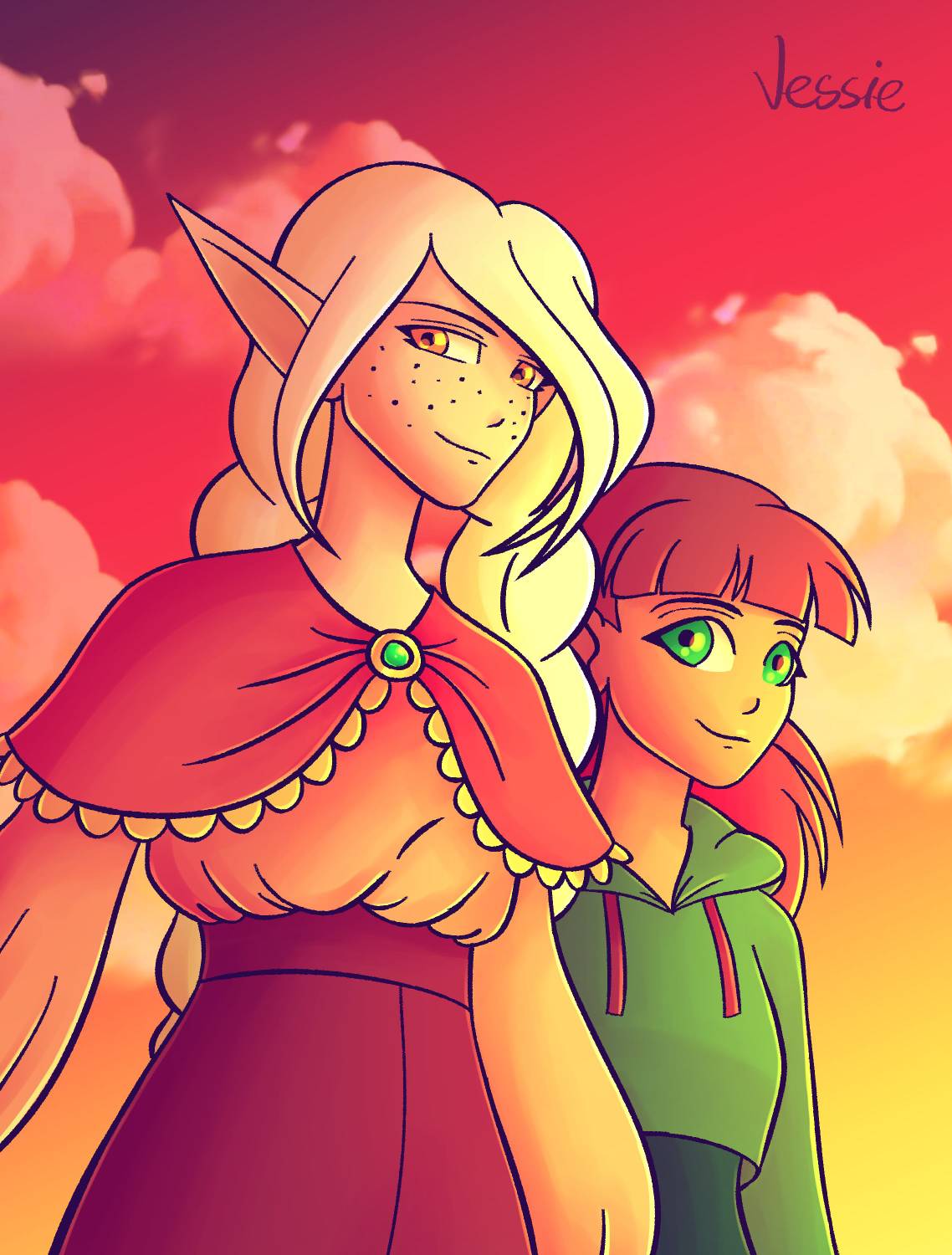 Sunset Date By VessieDraws On DeviantArt sunset-date-by-vessiedraws-on-deviantart
