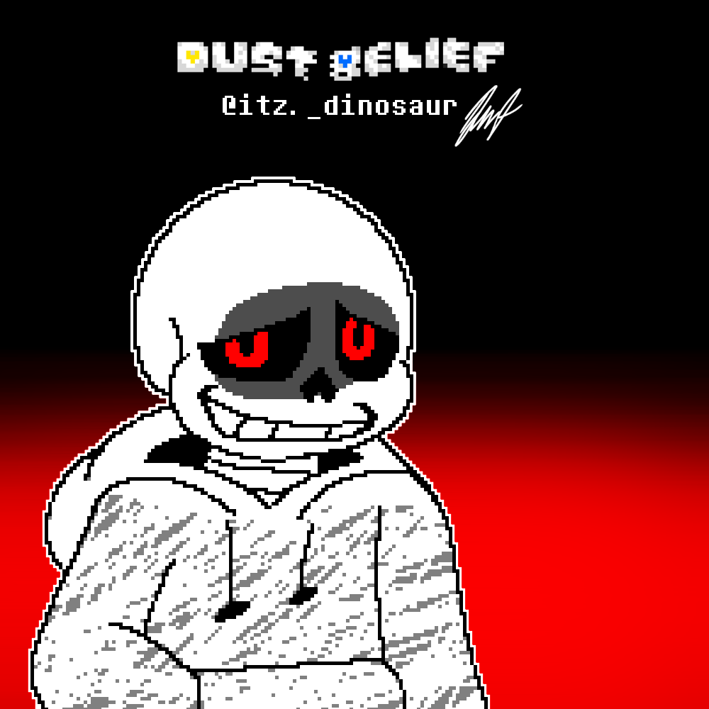 DUSTBELIEF] Sans by LevelUpGame on DeviantArt