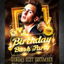Birthday Bash Party Flyer, PSD Template