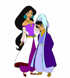 Jasmine and son