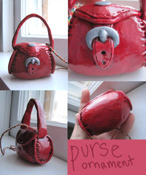 Red Purse Ornament