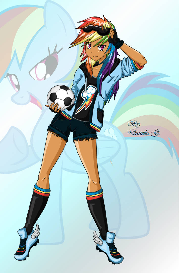 MLP_Rainbow Dash_HumanVersionAnime by 207DaNiElA on DeviantArt