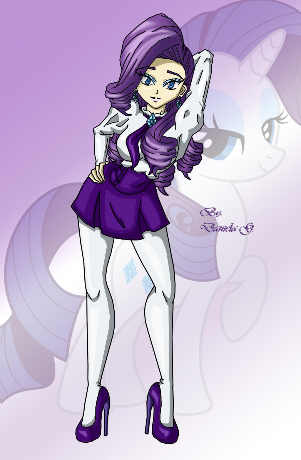 Human Raruty Rarity Human Form Anime