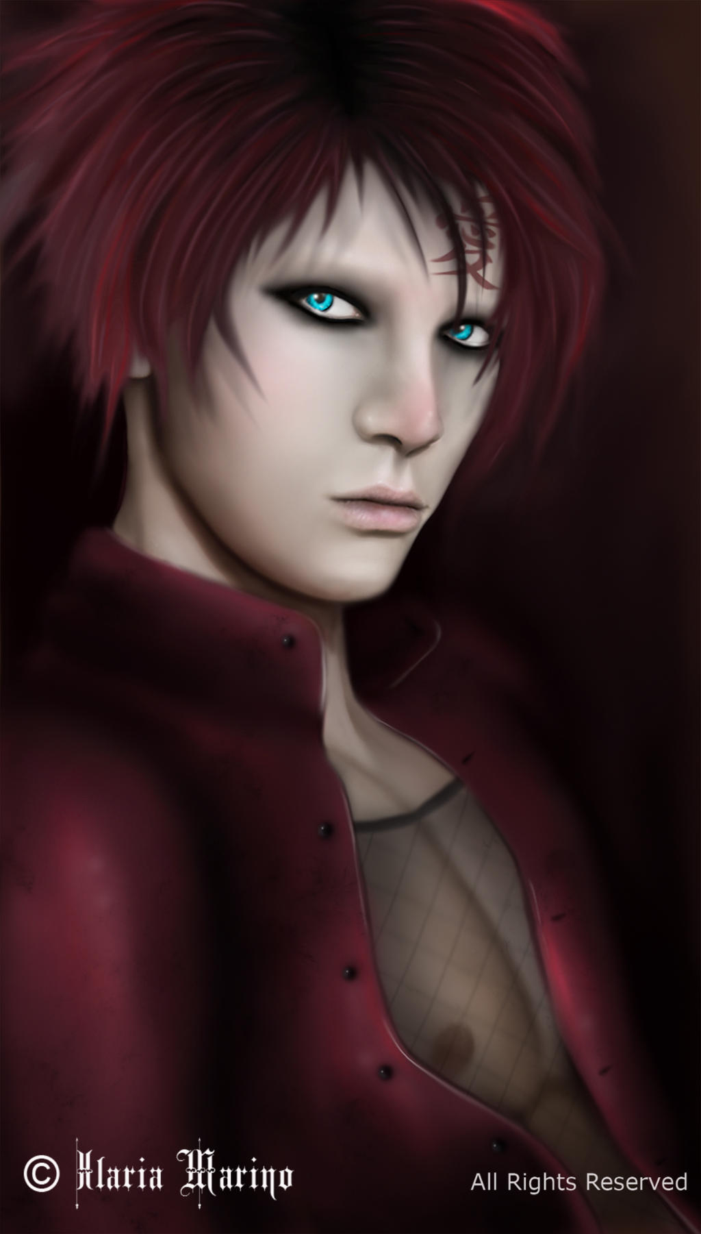 Gaara Realistic Fan Art