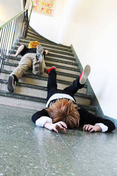 Khr Reborn Cosplay / Dino and Tsuna fail