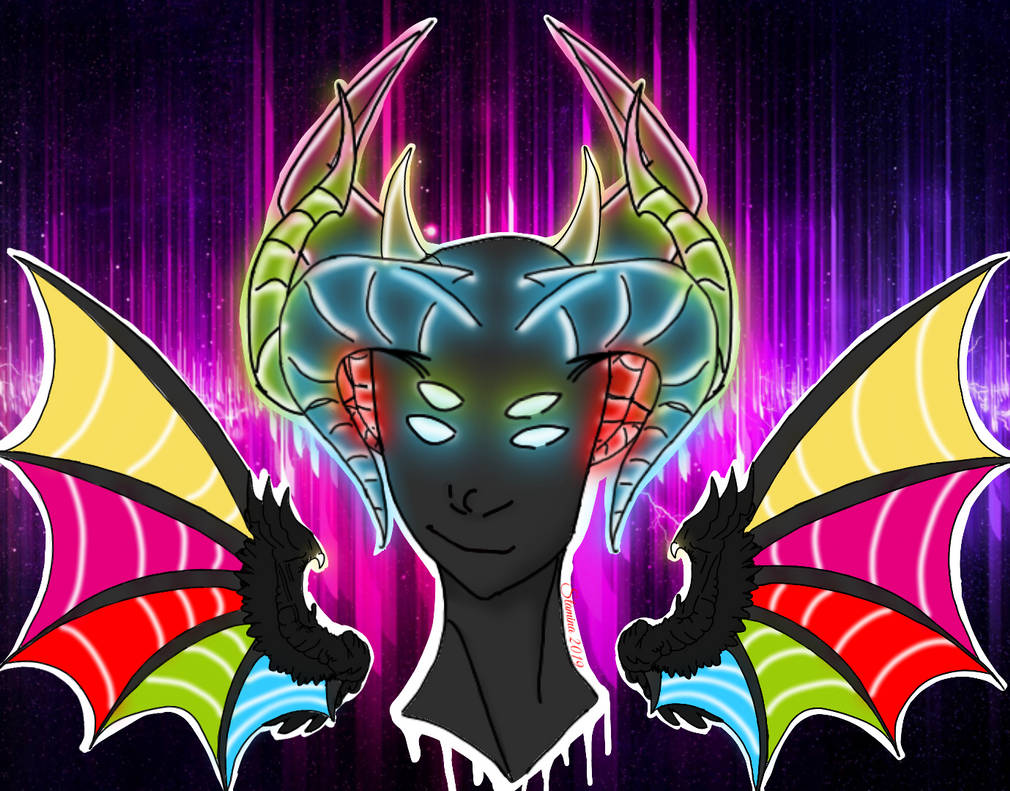 My demon oc neon by springtrap1987861 on DeviantArt