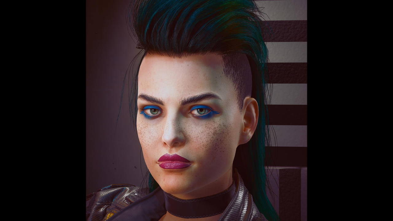 Cyberpunk 2077 Young Rogue VP portrait