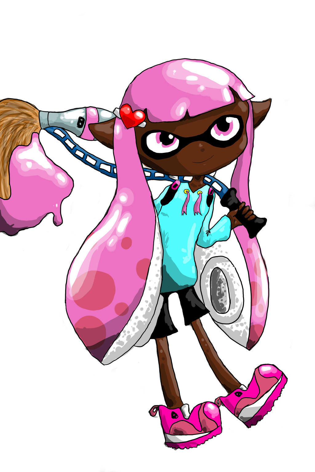 Pink Inkling (Splatoon) by ChibiGardevoir on DeviantArt