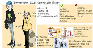 2021 Commission sheet