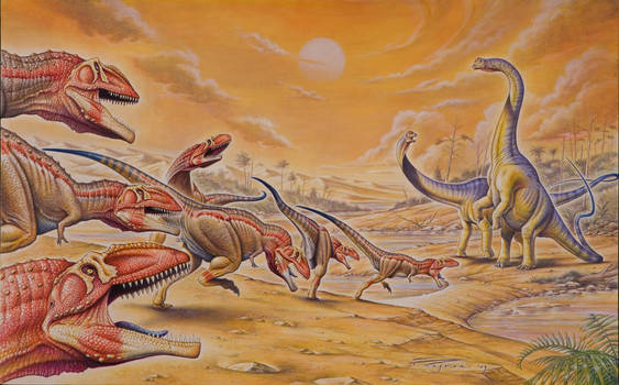 Mapusaurus vs. Argentinosaurus