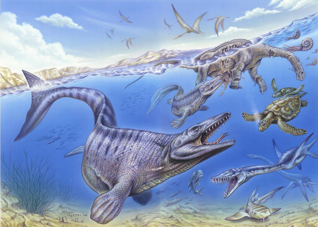 Древний океан был. Мезозойская Эра Юрский период динозавры. Меловой период мезозойской эры. Мезозойская Эра Триасовый Юрский. Меловой период мезозойской эры динозавры.