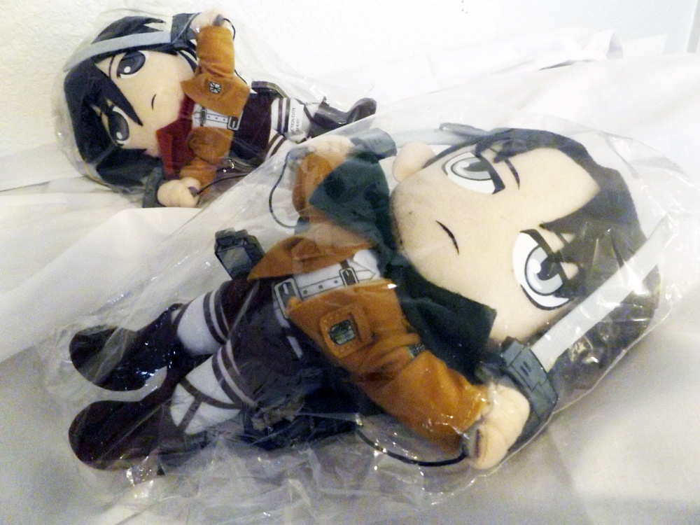 For Sale-GELevi and Mikasa plushies