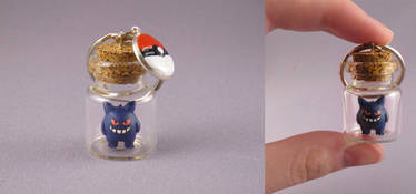 bottled Gengar charm