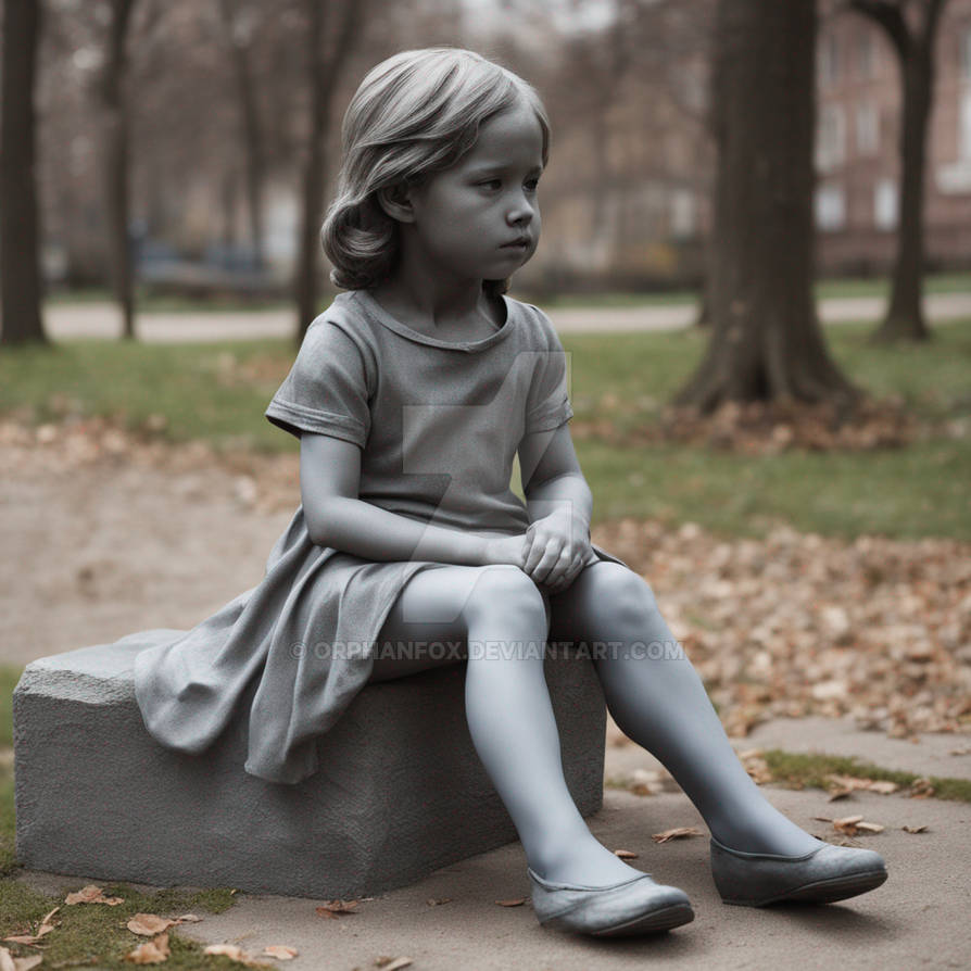 Child Transfigured Human Little girl transformed into a statue by OrphanFox on DeviantArt
