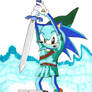 Sonic take the Master Sword!