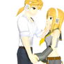 Rin and Len Holding Hands MMD