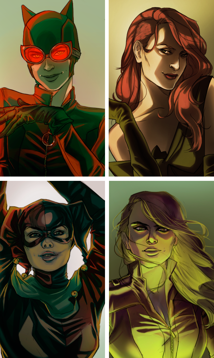Batman Female Roster Batman women by batemeuma on DeviantArt