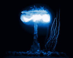 Ever seen an atom bomb blue