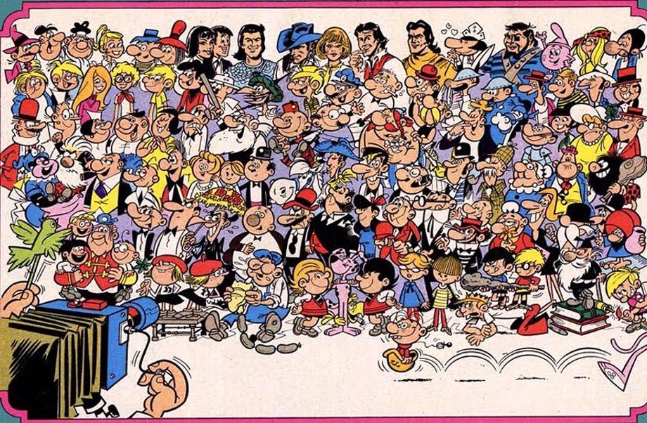 Editorial Bruguera Characters Group Photo
