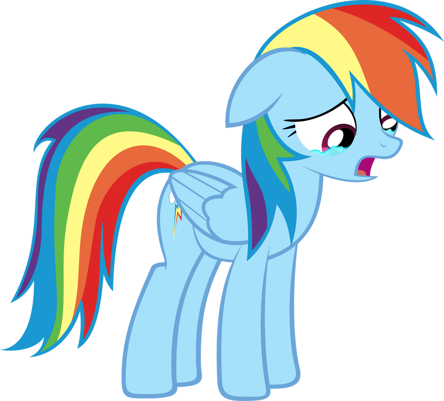 Crying Rainbow Dash by hombre0 on DeviantArt